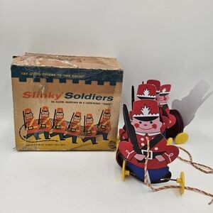 James Slinky Soldiers Pull Toy 1950s